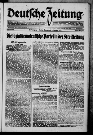 Deutsche Zeitung on Feb 2, 1918