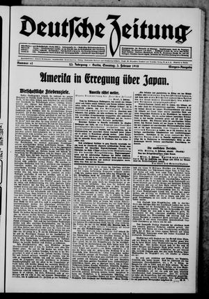 Deutsche Zeitung vom 03.02.1918