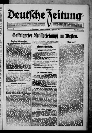 Deutsche Zeitung vom 06.02.1918