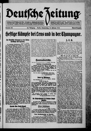 Deutsche Zeitung vom 14.02.1918