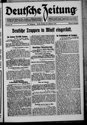 Deutsche Zeitung vom 22.02.1918