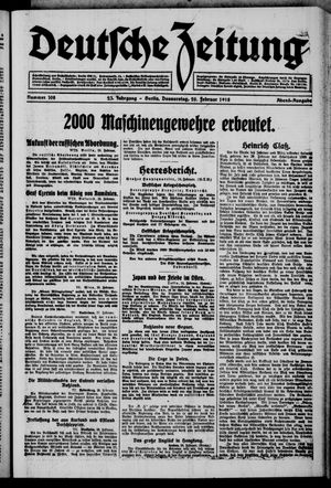 Deutsche Zeitung on Feb 28, 1918