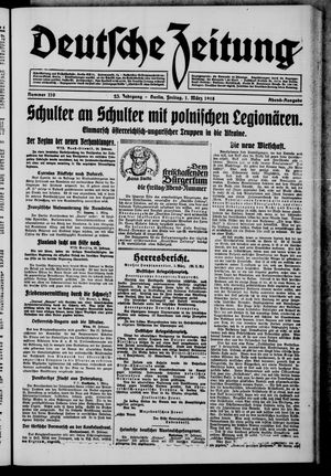 Deutsche Zeitung vom 01.03.1918