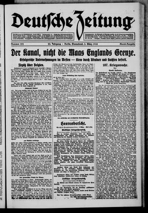 Deutsche Zeitung on Mar 2, 1918