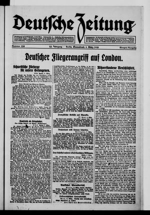 Deutsche Zeitung on Mar 9, 1918