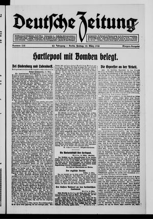 Deutsche Zeitung on Mar 15, 1918