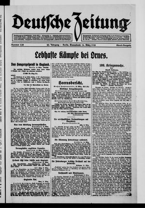Deutsche Zeitung on Mar 16, 1918