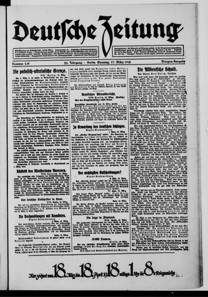 Deutsche Zeitung vom 17.03.1918