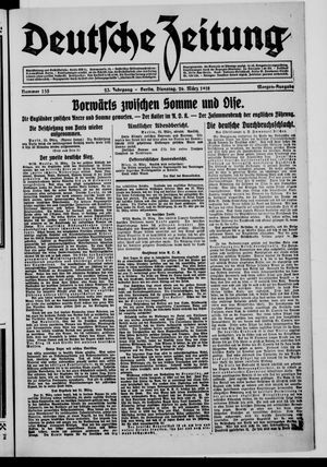 Deutsche Zeitung vom 26.03.1918