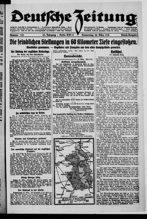 Deutsche Zeitung on Mar 28, 1918