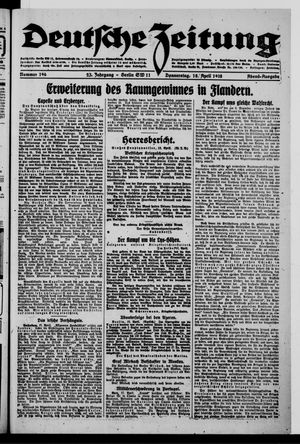 Deutsche Zeitung vom 18.04.1918