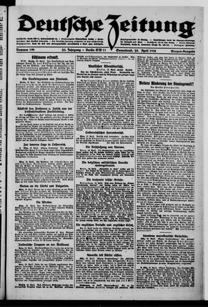 Deutsche Zeitung vom 20.04.1918