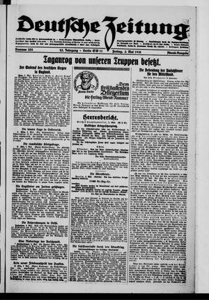 Deutsche Zeitung on May 3, 1918