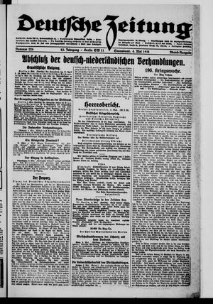Deutsche Zeitung vom 04.05.1918