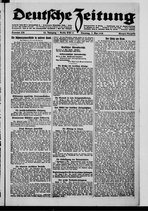 Deutsche Zeitung vom 07.05.1918