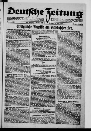 Deutsche Zeitung vom 09.05.1918