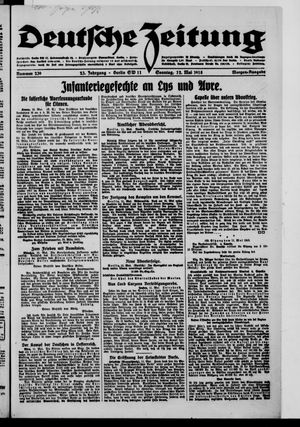 Deutsche Zeitung on May 12, 1918