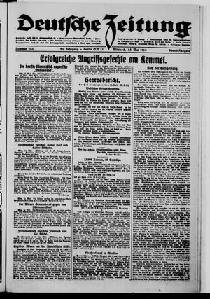 Deutsche Zeitung on May 15, 1918