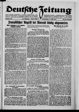 Deutsche Zeitung on May 16, 1918