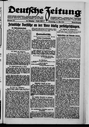 Deutsche Zeitung on May 16, 1918