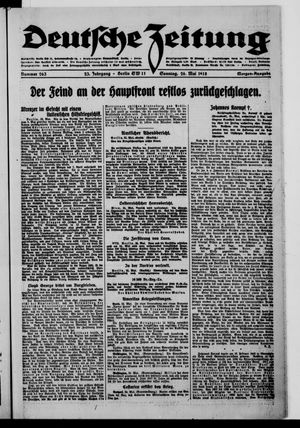 Deutsche Zeitung vom 26.05.1918