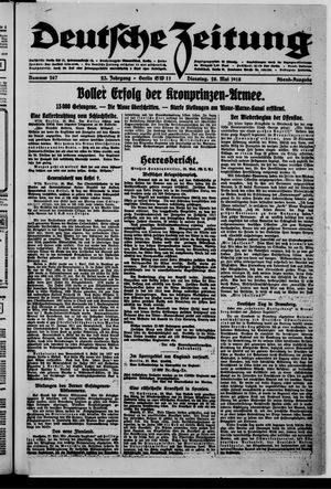 Deutsche Zeitung on May 28, 1918