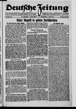 Deutsche Zeitung vom 01.06.1918