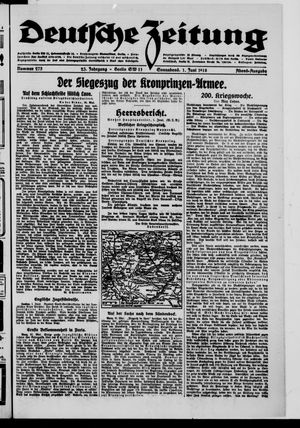 Deutsche Zeitung vom 01.06.1918