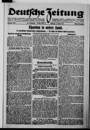 Deutsche Zeitung vom 03.06.1918