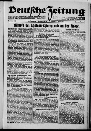 Deutsche Zeitung vom 07.06.1918