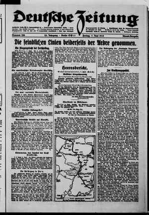 Deutsche Zeitung vom 07.06.1918