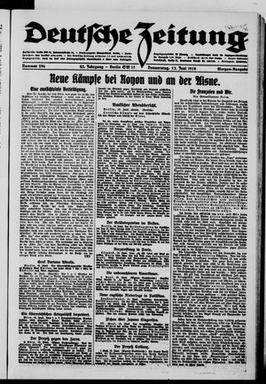 Deutsche Zeitung vom 13.06.1918