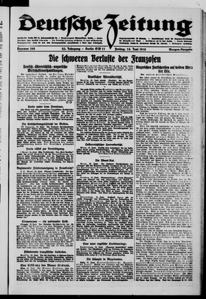 Deutsche Zeitung vom 14.06.1918