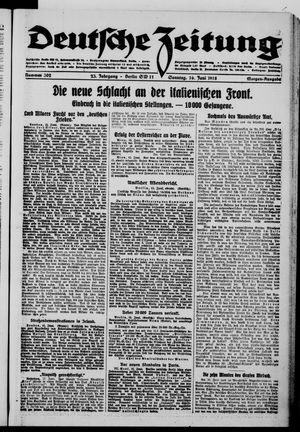 Deutsche Zeitung vom 16.06.1918
