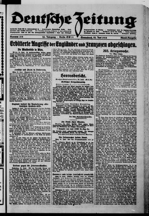 Deutsche Zeitung vom 22.06.1918