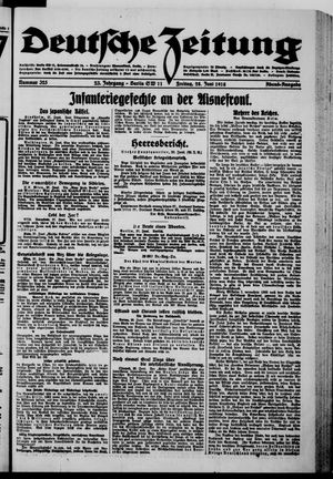 Deutsche Zeitung vom 28.06.1918