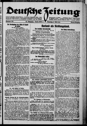 Deutsche Zeitung vom 02.07.1918