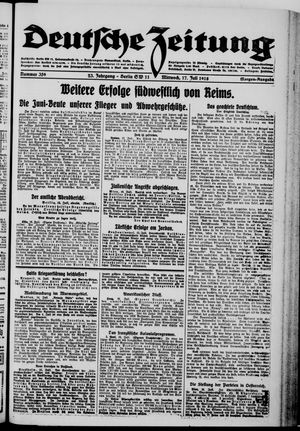 Deutsche Zeitung vom 17.07.1918