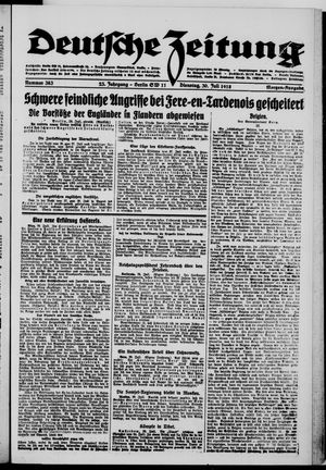 Deutsche Zeitung vom 30.07.1918
