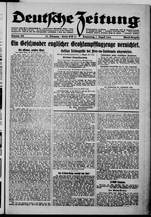 Deutsche Zeitung vom 01.08.1918