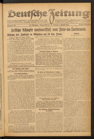 Deutsche Zeitung vom 02.08.1918