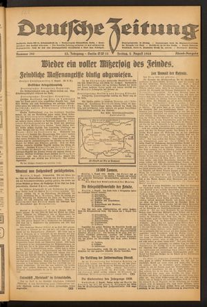 Deutsche Zeitung vom 02.08.1918