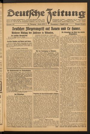 Deutsche Zeitung vom 03.08.1918