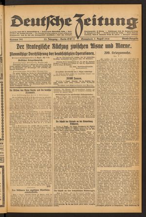 Deutsche Zeitung vom 03.08.1918
