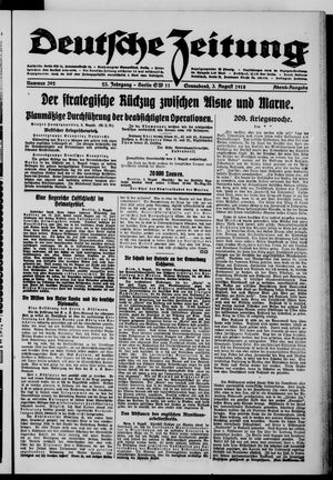 Deutsche Zeitung vom 03.08.1918