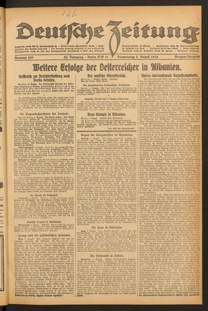 Deutsche Zeitung vom 08.08.1918