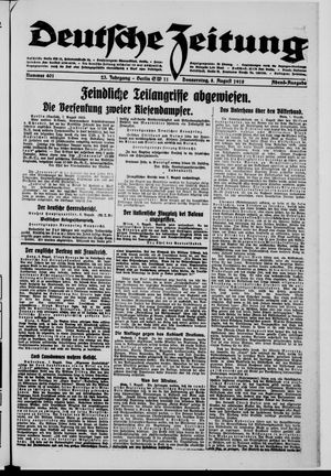 Deutsche Zeitung vom 08.08.1918