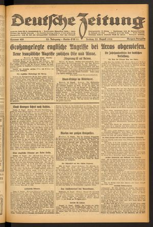 Deutsche Zeitung vom 23.08.1918