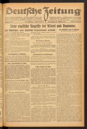Deutsche Zeitung vom 24.08.1918