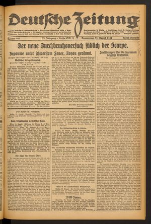 Deutsche Zeitung vom 29.08.1918